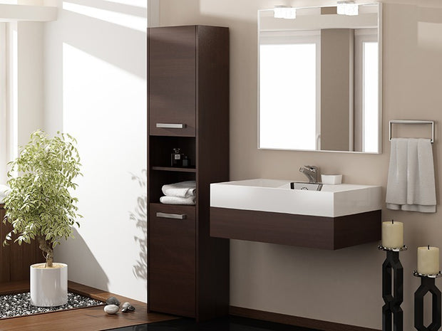 SZAFKA ŁAZIENKOWA REGAŁ SŁUPEK S40 WENGE