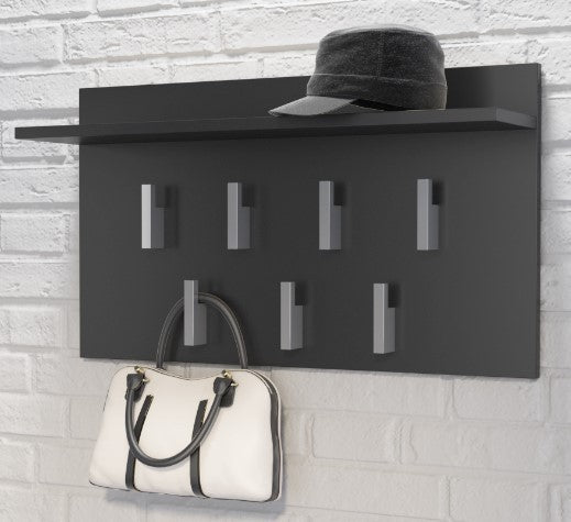 WIESZAK PÓŁKA 2F CZERŃ MAT