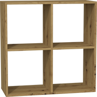 NAROŻNE BIURKO PLUS REGAŁ MALAX 2X2 DĄB ARTISAN