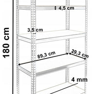 REGAŁ MAGAZYNOWY METALOWY G9030 MDF 875KG