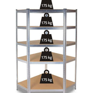 REGAŁ MAGAZYNOWY NAROŻNY METALOWY GC9040 MDF 875KG