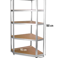 REGAŁ MAGAZYNOWY NAROŻNY METALOWY GC9040 MDF 875KG