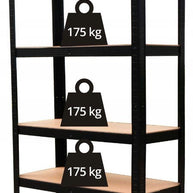 REGAŁ MAGAZYNOWY METALOWY P9030 MDF 875KG