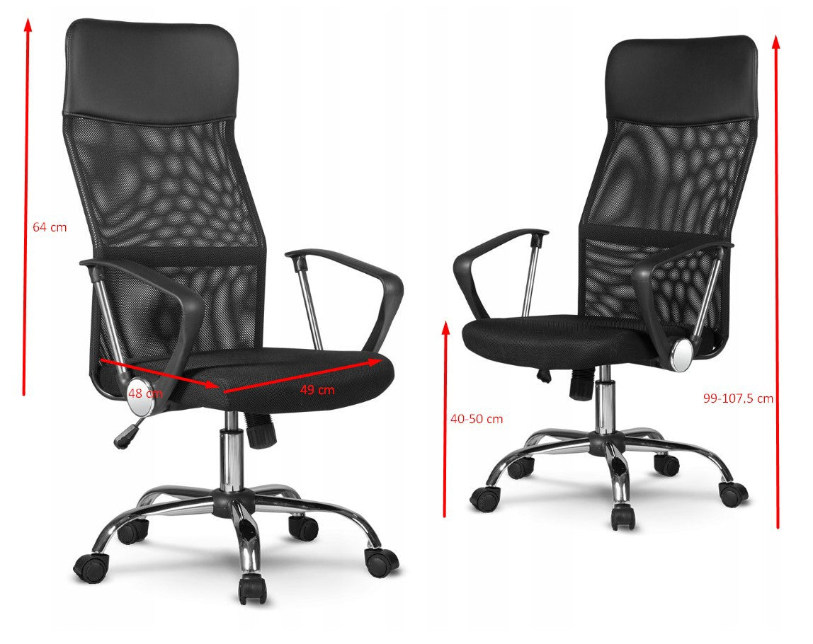 FOTEL OBROTOWY NEMO - CZERWONY