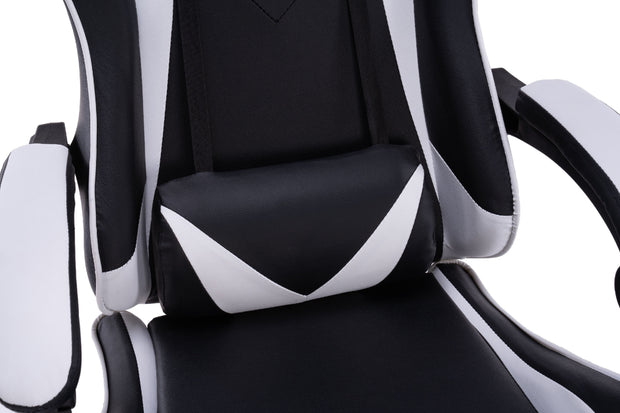 FOTEL OBROTOWY GAMINGOWY KRZESŁO REMUS BIAŁY