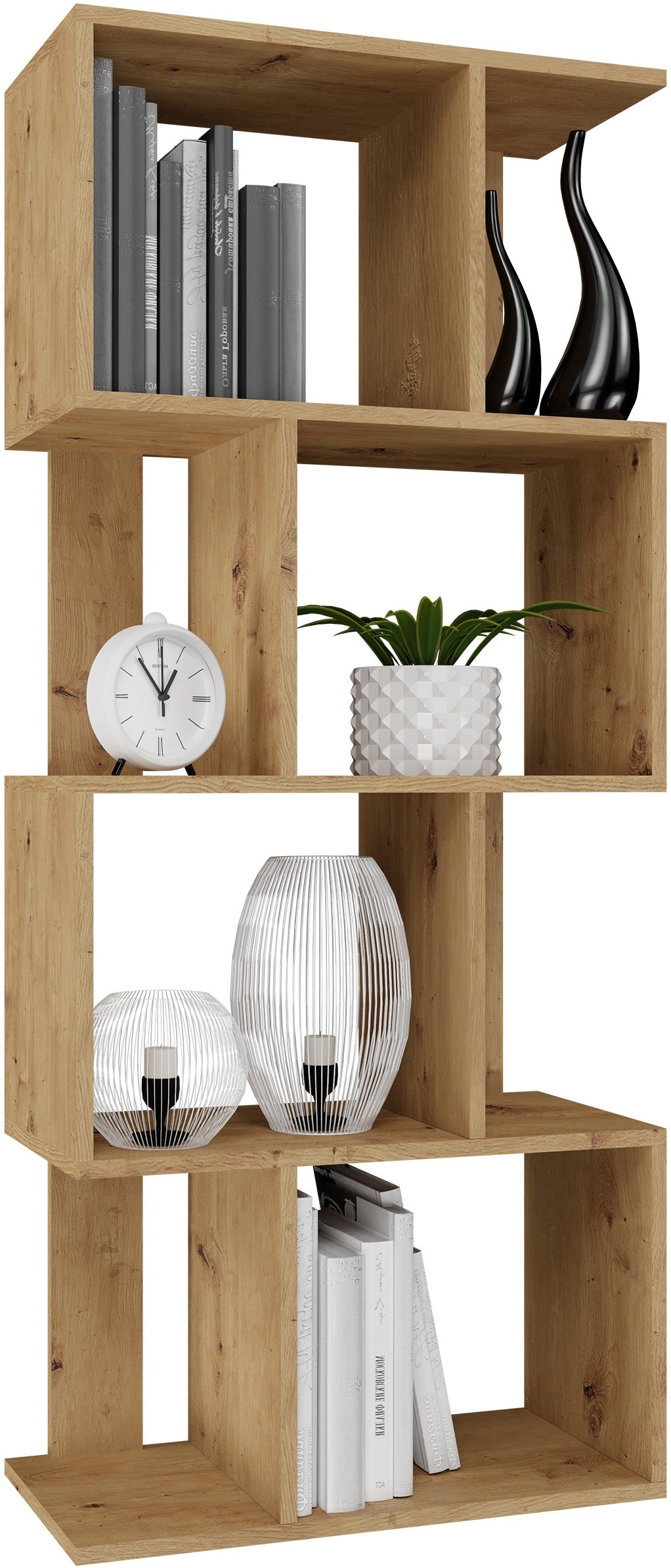 REGAŁ OTWARTY STOJĄCY PÓŁKI FIESTA 4P DĄB ARTISAN