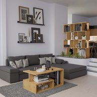 REGAŁ OTWARTY STOJĄCY PÓŁKI FIESTA 4P DĄB ARTISAN