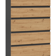 KOMODA SZAFKA 5 SZUFLAD M5 ANTRACYT / ARTISAN