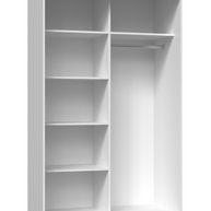 SZAFA PRZESUWNA IGA 120 CM DRZWI PRZESUWNE PÓŁKI DĄB SONOMA