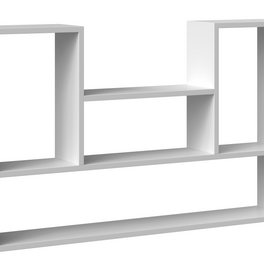 REGAŁ WISZĄCY ŚCIENNY PÓŁKI BILBAO 4P BIEL MAT