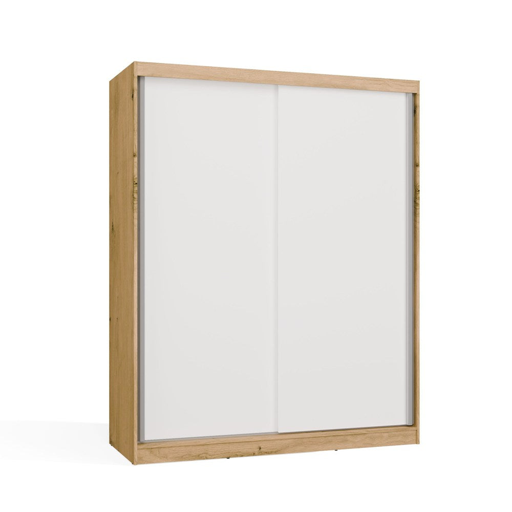 SZAFA Przesuwna IGA 160 CM B DĄB ARTISAN BIEL – Stylowa i Funkcjonalna