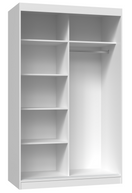 SZAFA PRZESUWNA IGA 120 CM 1 LUSTRO BIEL MAT