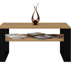 STOLIK KAWOWY ŁAWA MODERN 1P DĄB ARTISAN CZERŃ