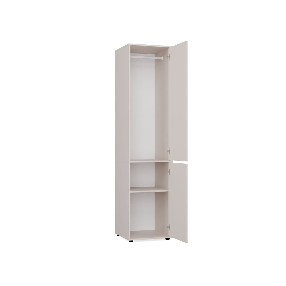 SZAFKA Wysoki Słupek ATLANTA 2D KASZMIR Drążek 2 Drzwi Półki Salon 209 Cm