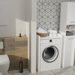 SZAFKA ŁAZIENKOWA NA PRALKĘ POLA NP - BIEL