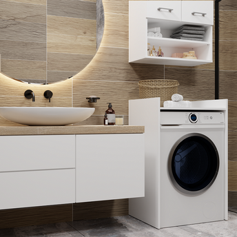 SZAFKA ŁAZIENKOWA NA PRALKĘ POLA NP - BIEL