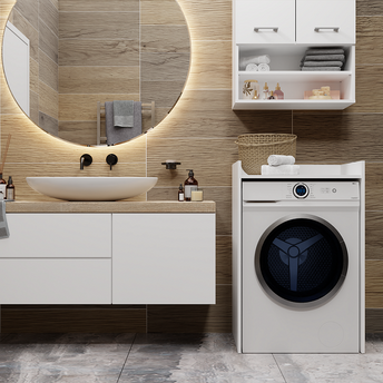 SZAFKA ŁAZIENKOWA NA PRALKĘ POLA NP - BIEL