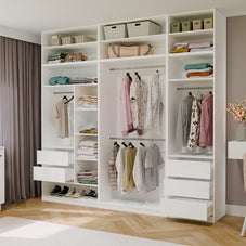 NADSTAWKA 60 OPENO BIAŁA Półka Do Garderoby Modułowa 60 cm Do Sypialni