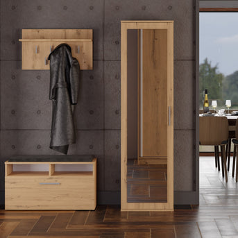 SZAFA DUO LUSTRO DĄB ARTISAN