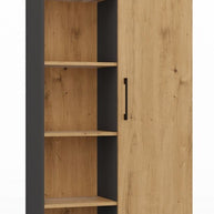 REGAŁ BIUROWY RD-80 ANTRACYT DĄB ARTISAN