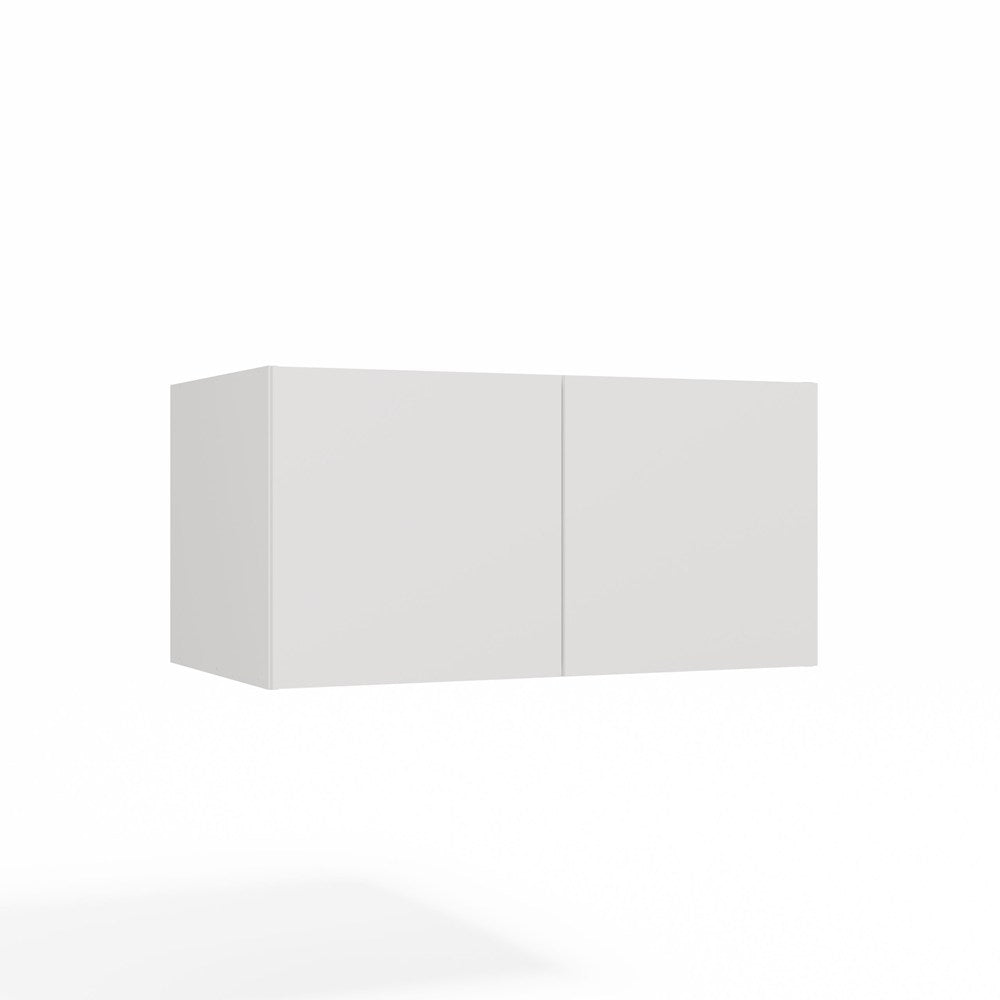 SZAFA SENSO 4D z Nadstawką Wysoka BIEL Drzwi Czarne Uchwyty 250x200 Cm