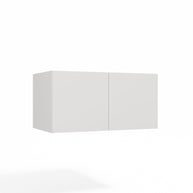 SZAFA SENSO 4D z Nadstawką Wysoka BIEL Drzwi Czarne Uchwyty 250x200 Cm