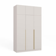 Szafa SENSO 3D Wysoka Z NADSTAWKĄ KASZMIR 150 Cm Drzwi Złote Uchwyty 250 Cm
