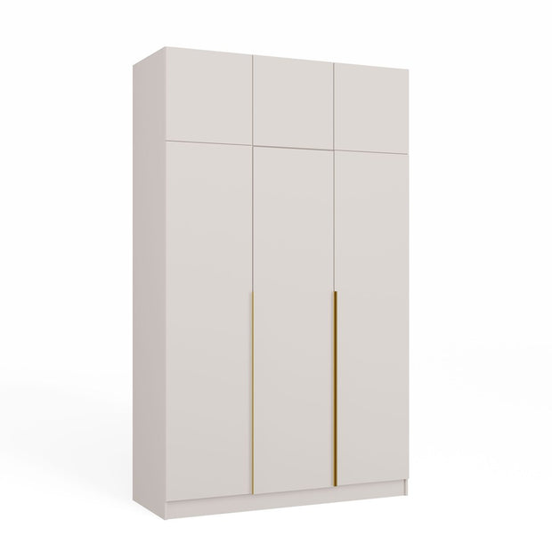 Szafa SENSO 3D Wysoka Z NADSTAWKĄ KASZMIR 150 Cm Drzwi Złote Uchwyty 250 Cm