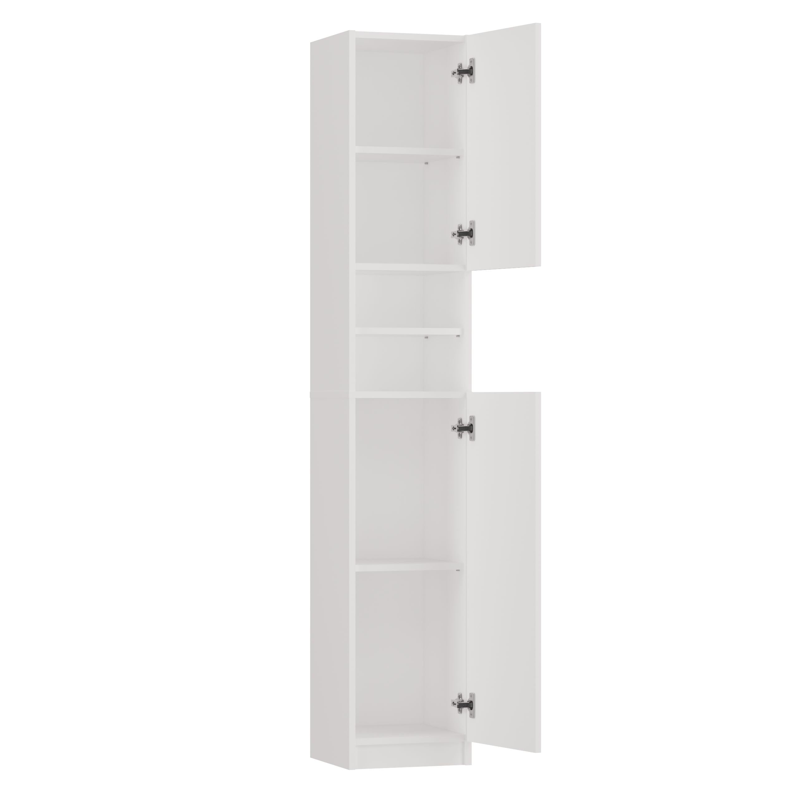 SZAFKA ŁAZIENKOWA MARBELA 32CM REGAŁ SŁUPEK BIEL POŁYSK