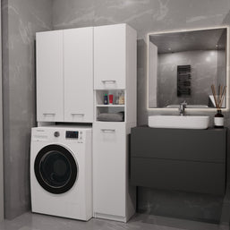 ZESTAW ŁAZIENKOWY MARPOL DD SZAFKA BIEL MAT