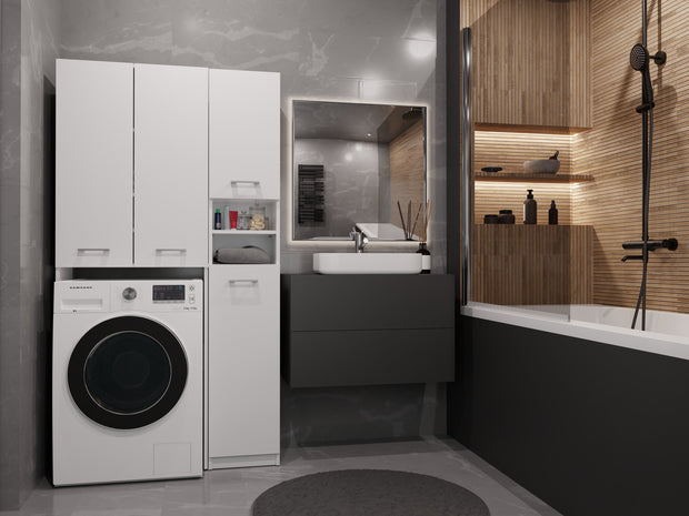 ZESTAW ŁAZIENKOWY MARPOL DD SZAFKA BIEL MAT