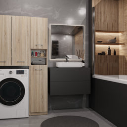 ZESTAW ŁAZIENKOWY MARPOL DD SZAFKA DĄB SONOMA