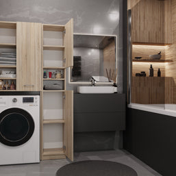 ZESTAW ŁAZIENKOWY MARPOL DD SZAFKA DĄB SONOMA