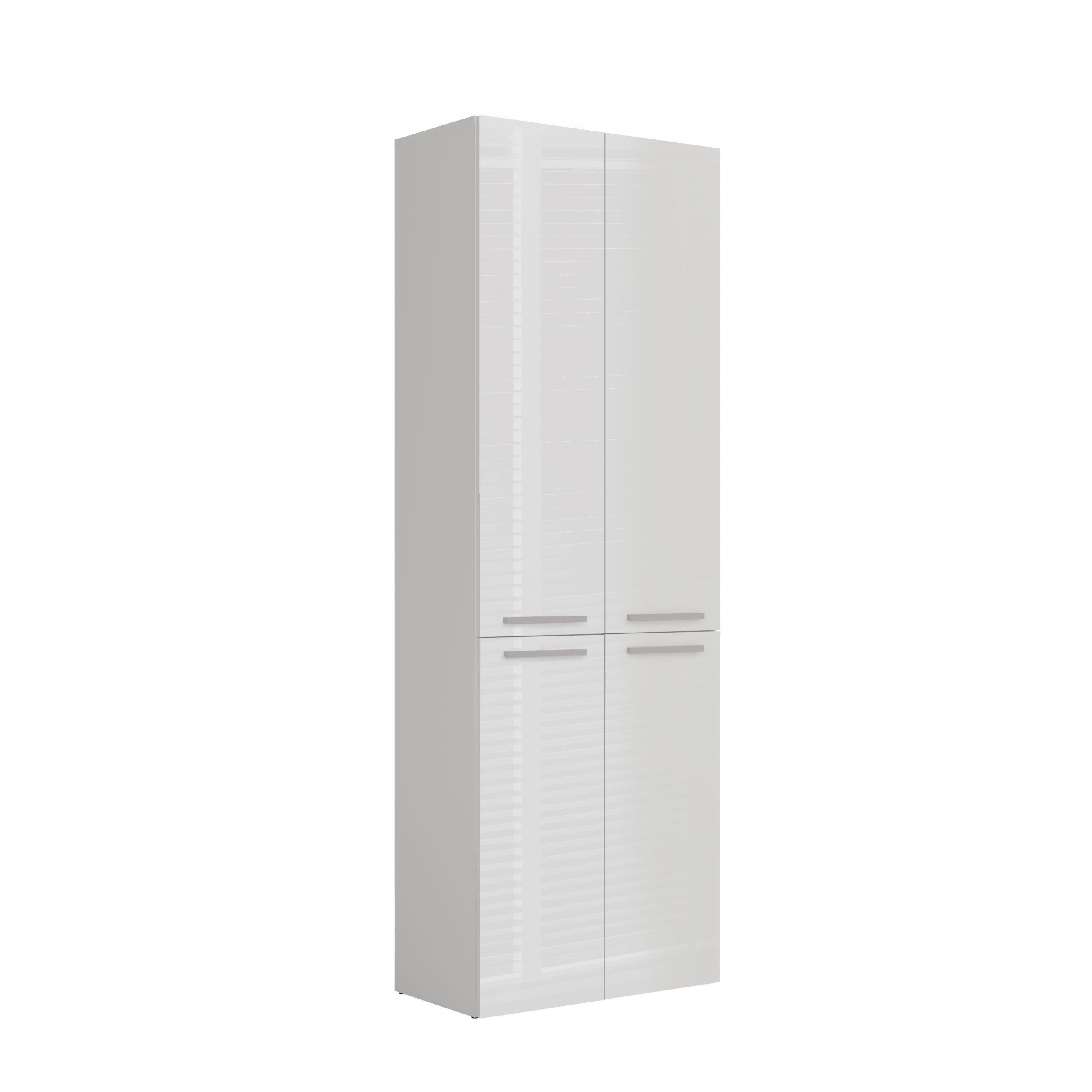 SZAFKA ŁAZIENKOWA SŁUPEK NEL DD 2K KOSZ BIEL POŁYSK