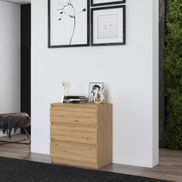 KOMODA SZAFKA 3 SZUFLADY M3 M3 DĄB ARTISAN