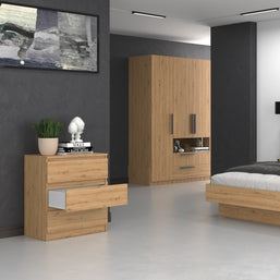 KOMODA SZAFKA 3 SZUFLADY M3 M3 DĄB ARTISAN