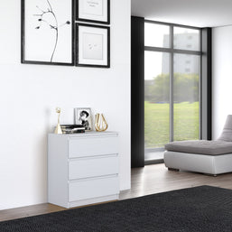 KOMODA SZAFKA 3 SZUFLADY M3 BIEL