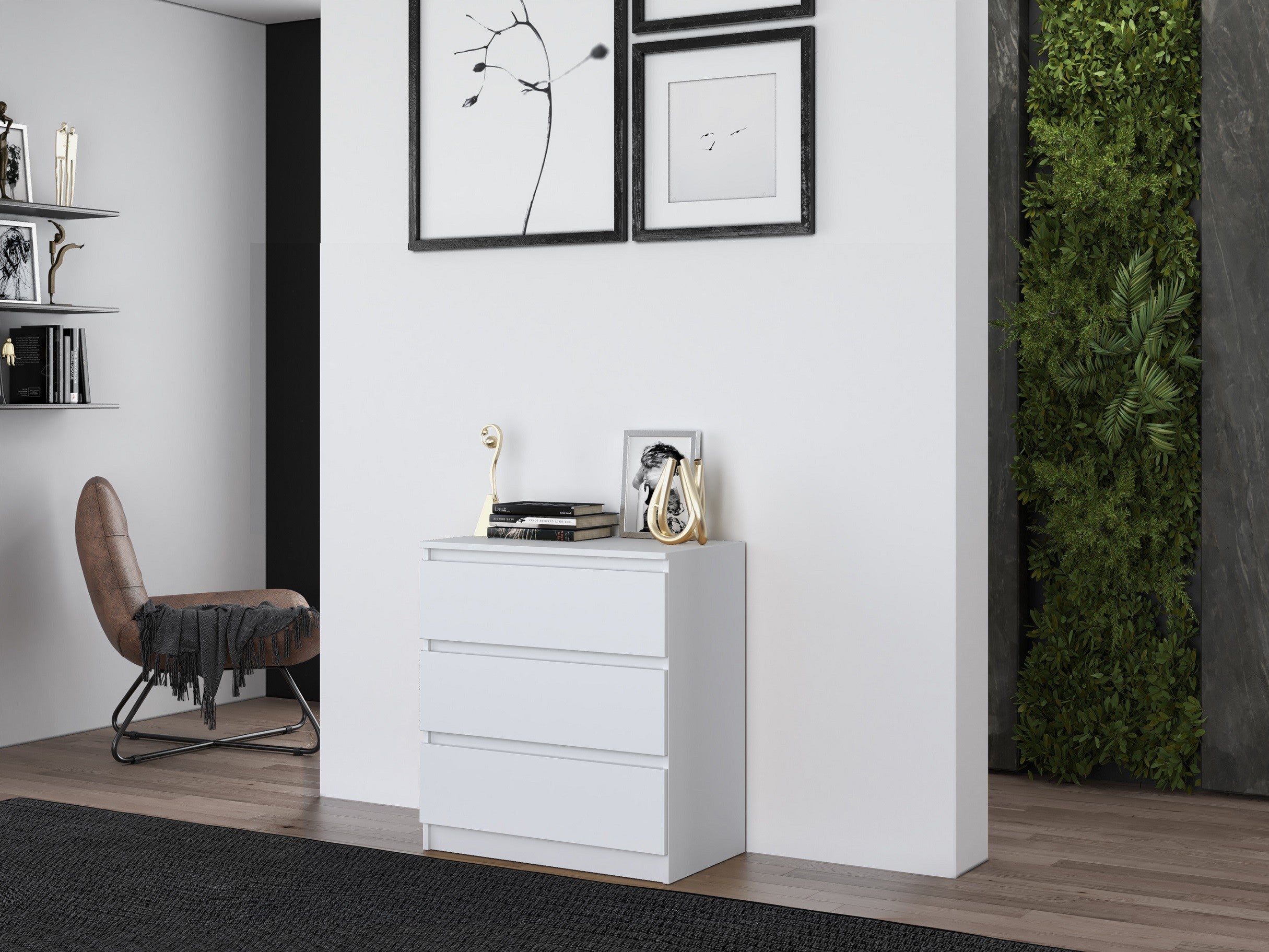 KOMODA SZAFKA 3 SZUFLADY M3 BIEL