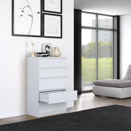 KOMODA SZAFKA 5 SZUFLAD M5 BIEL