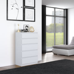 KOMODA SZAFKA 5 SZUFLAD M5 BIEL