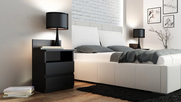 SZAFKA NOCNA MALWA M1 CZERŃ