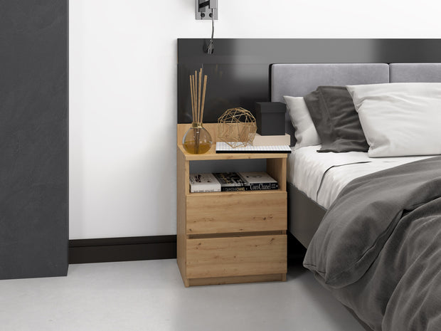 SZAFKA NOCNA MALWA M1 - DĄB ARTISAN