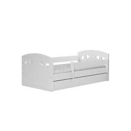 ŁÓŻKO DZIECIĘCE VANILIA 180 BIAŁE Z SZUFLADĄ I MATERACEM 180/80
