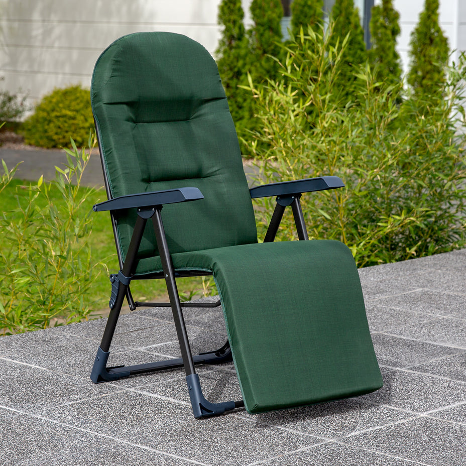 FOTEL OGRODOWY Z PODNÓŻKIEM GALAXY PATIO - ZIELONY