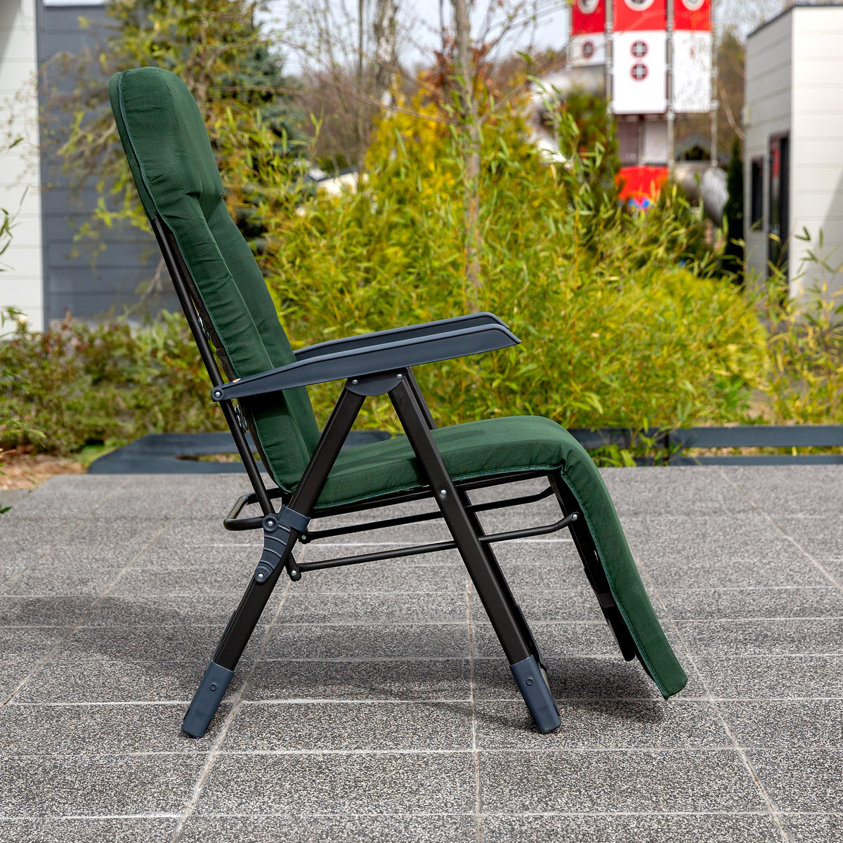 FOTEL OGRODOWY Z PODNÓŻKIEM GALAXY PATIO - ZIELONY