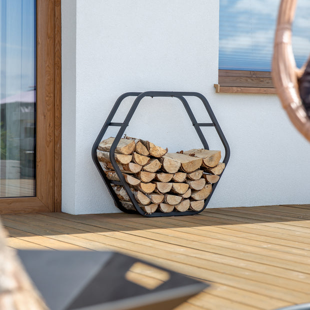 STOJAK NA DREWNO 87x28x79 cm - PATIO