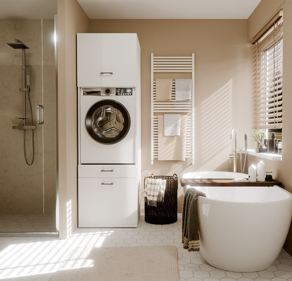 NADSTAWKA Do Szafki Łazienkowej POLA BIAŁA Nad Pralkę Suszarkę 64 Cm