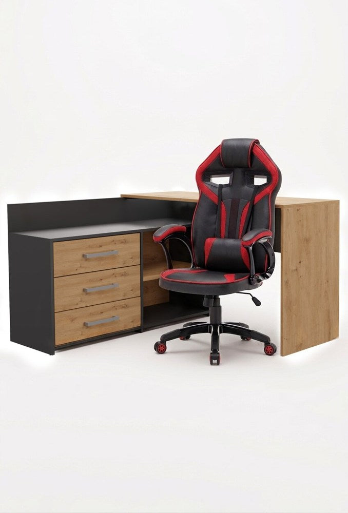 Ensemble Bureau d'angle DANY + Fauteuil DRIFT