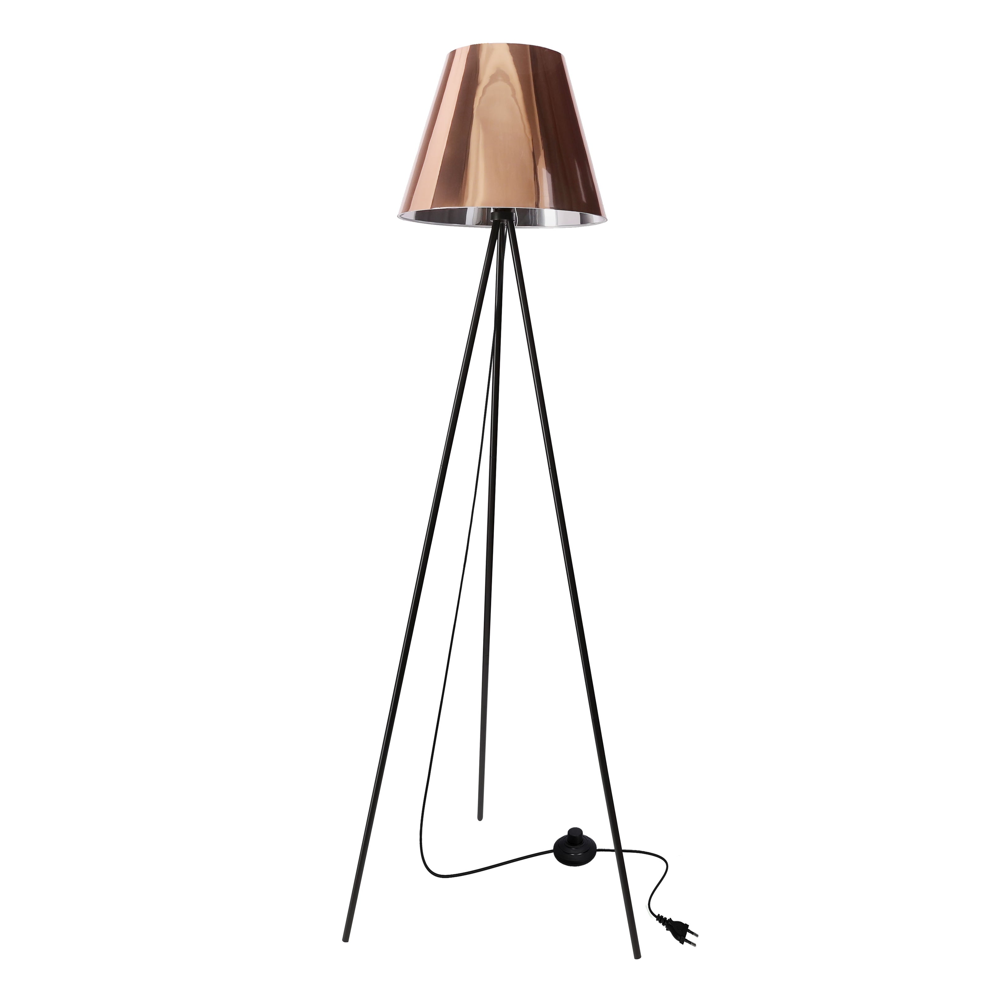 PLATINO lampa podłogowa czarny 1x40W E27 abażur miedziany - 5903034842583.jpg