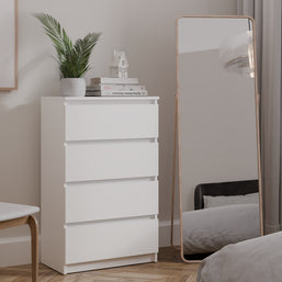 KOMODA SZAFKA 4 SZUFLADY MALWA M4 60 BIAŁY